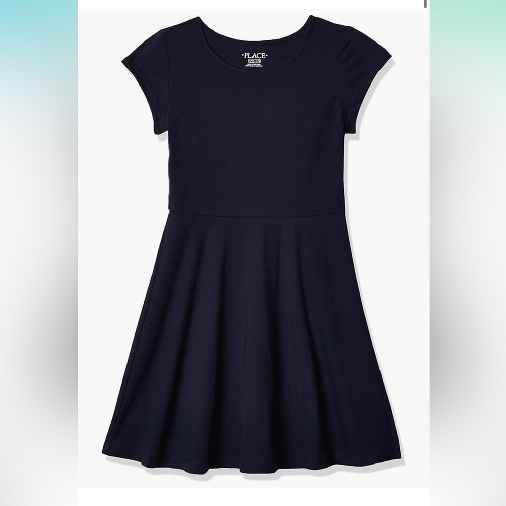 Navy Blue Kids Dress School Uniform